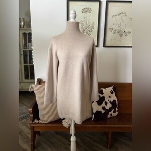 Zara Cream Turtleneck Sweater Dress